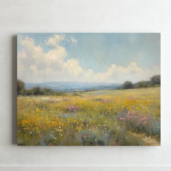 Original Impressionist Oil Print On For Nature Wall Art Rustic Home Decor Cottage Living Room Large Wall Art Housewarming Gift