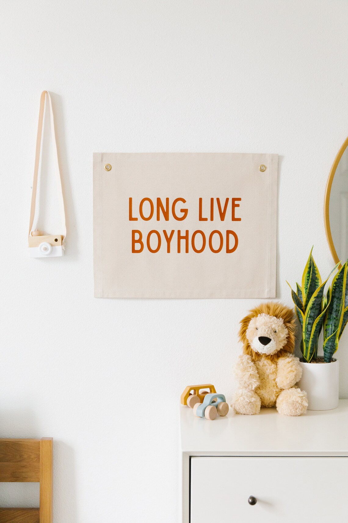 Long Live Boyhood Nursery Banner Wall Art Print - Image 3