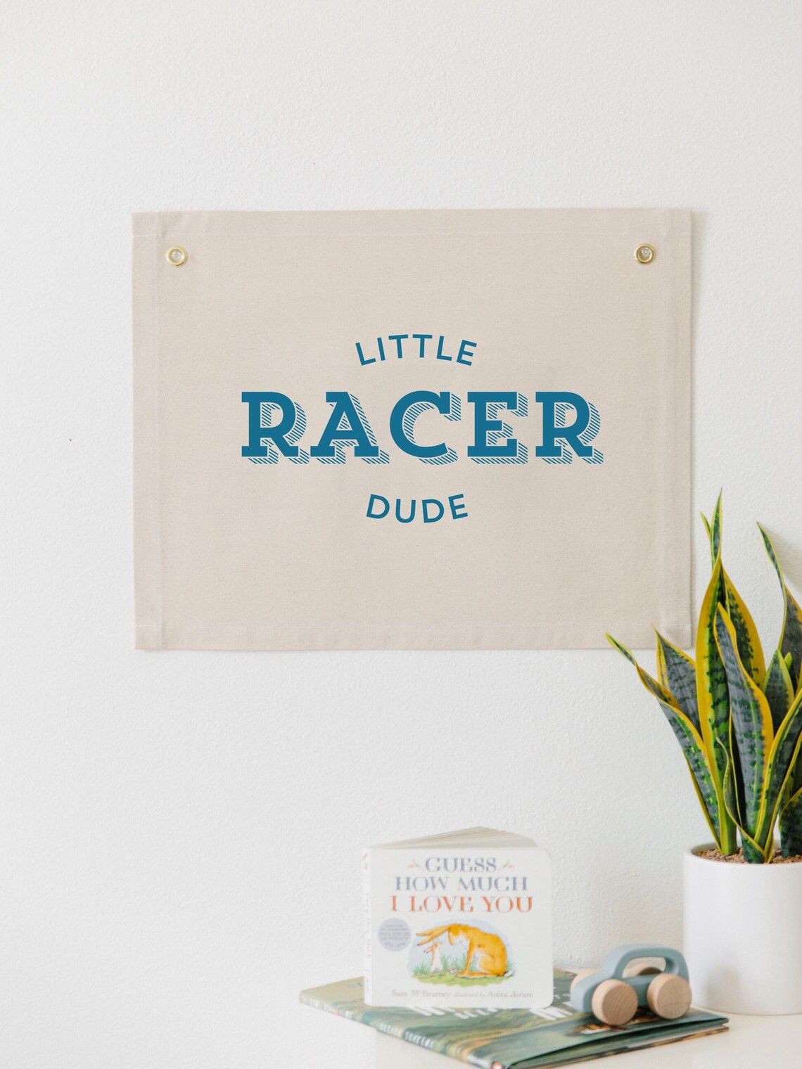 Little Racer Dude Race Car Nursery Art Print - Image 3