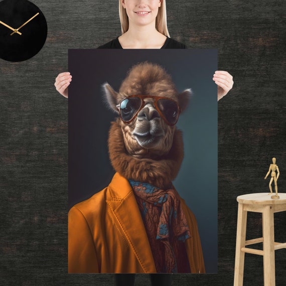 Camel 80s Style Retro Poster Eighties Wall Art Living Room Funny Decor