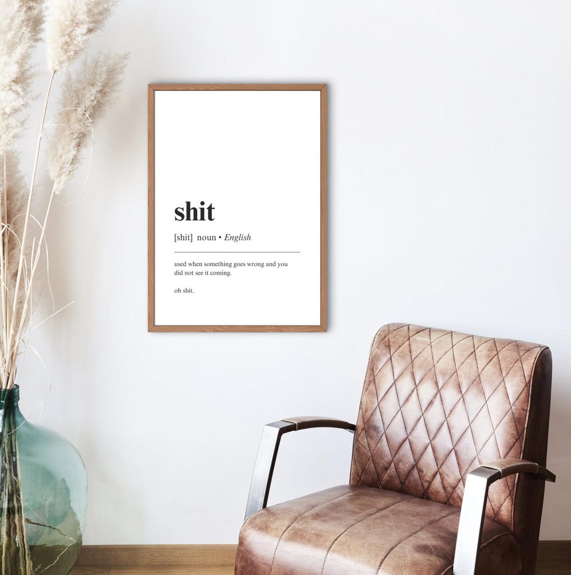 Shit Funny Definition Dictionary Poster Sarcastic Office Wall Decor - Image 2