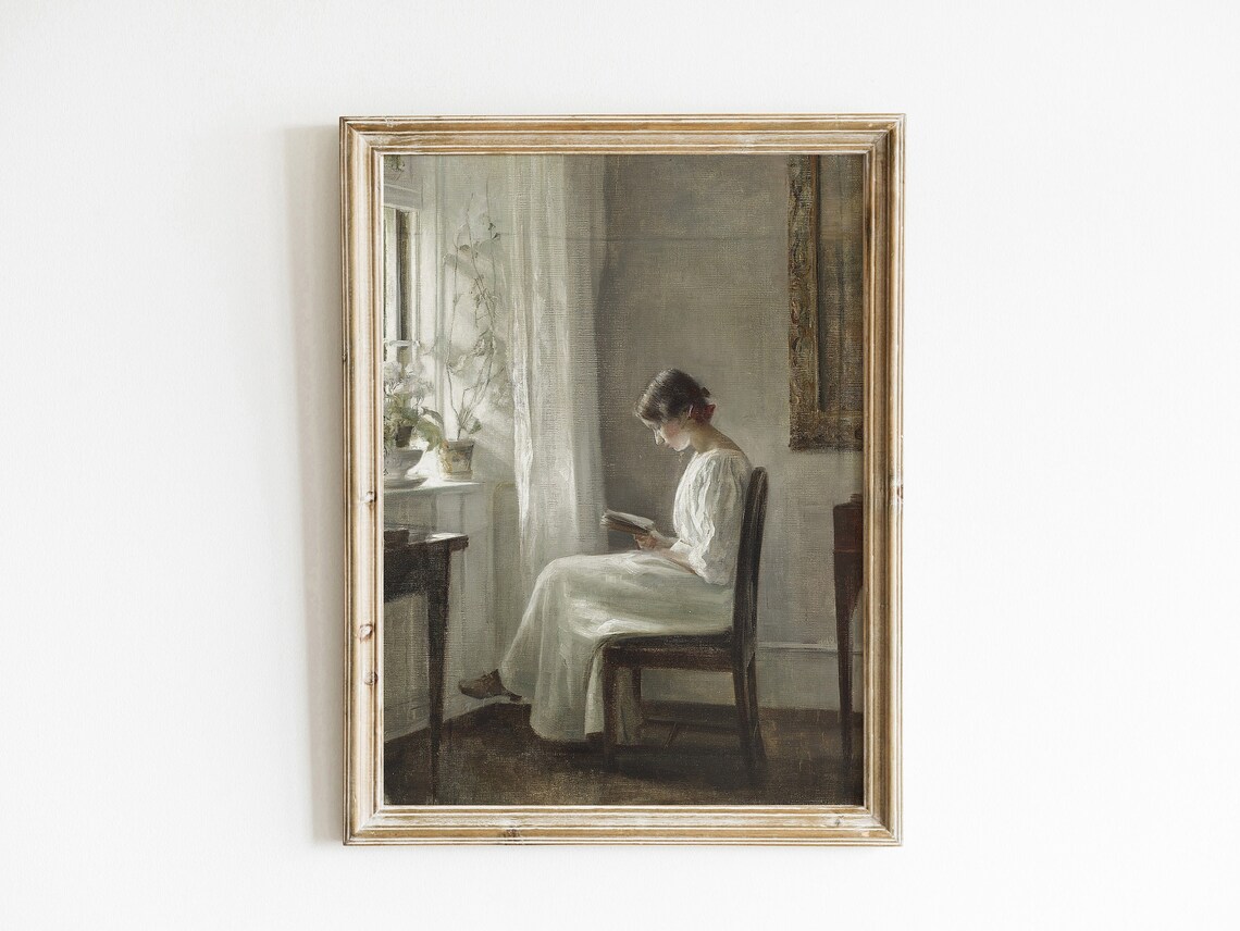 Vintage Painting Antique Art Print, Vintage Style - Image 3