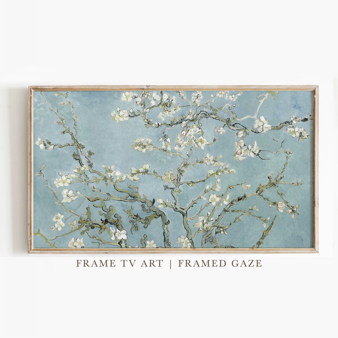 Spring Almond Blossoms Vintage Painting Art Print