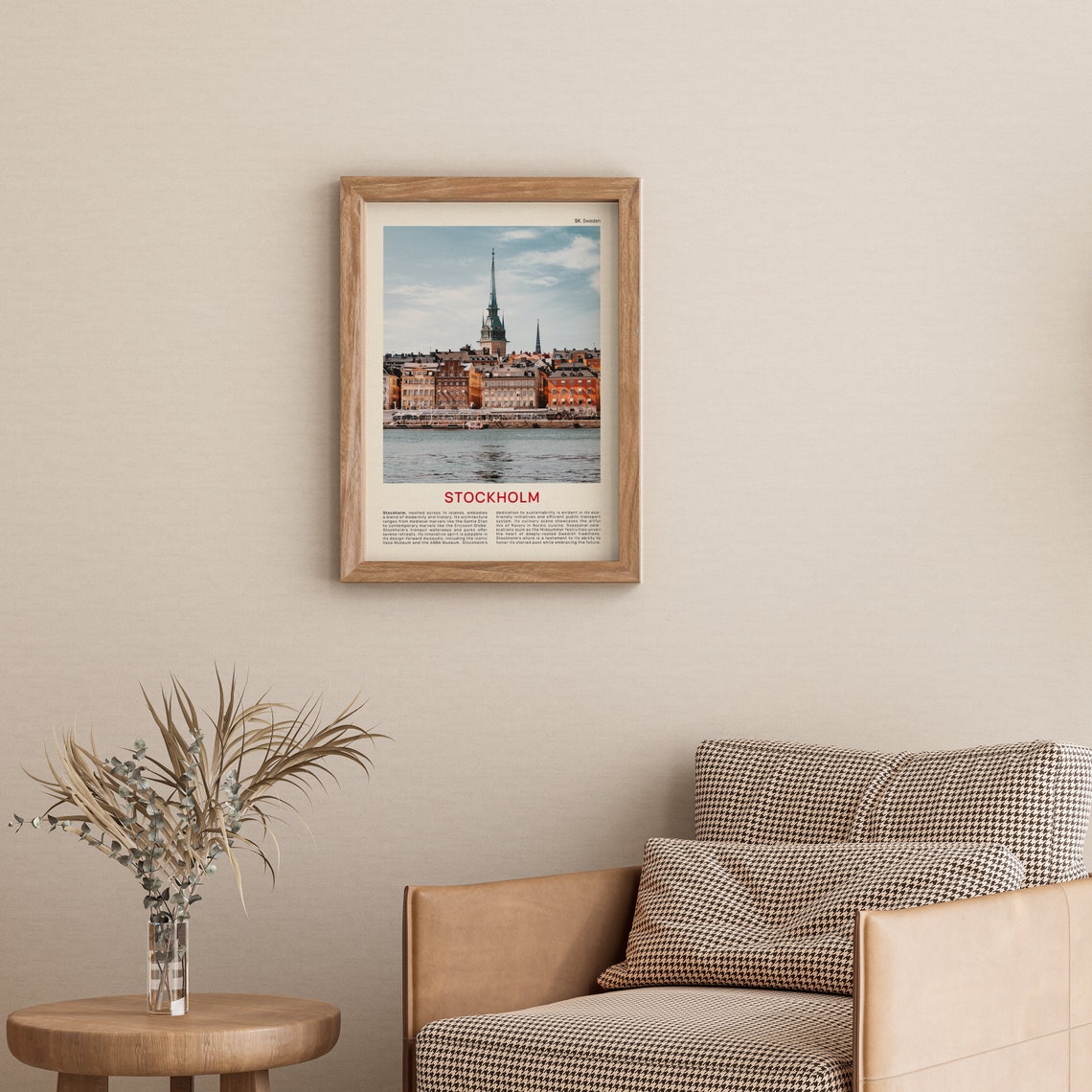 Stockholm Gamla Stan Waterfront Church Spires Sweden Photo Poster - Image 3