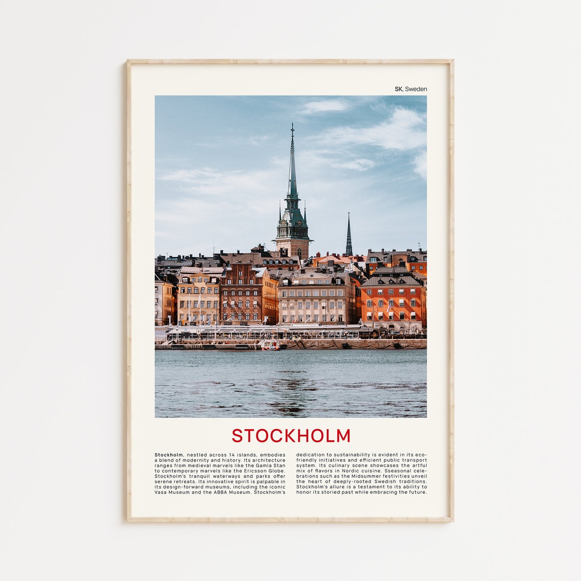 Stockholm Print Film Photo Stockholm Wall Art Stockholm Poster Stockholm Photo Stockholm Poster Print Sweden Wall Decor Sweden Poster