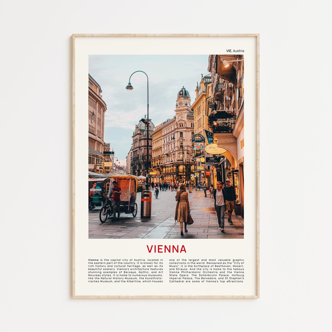 Vienna Print Film Photo Vienna Wall Art Vienna Poster Vienna Photo Vienna Poster Print Vienna Wall Decor Austria Poster Print