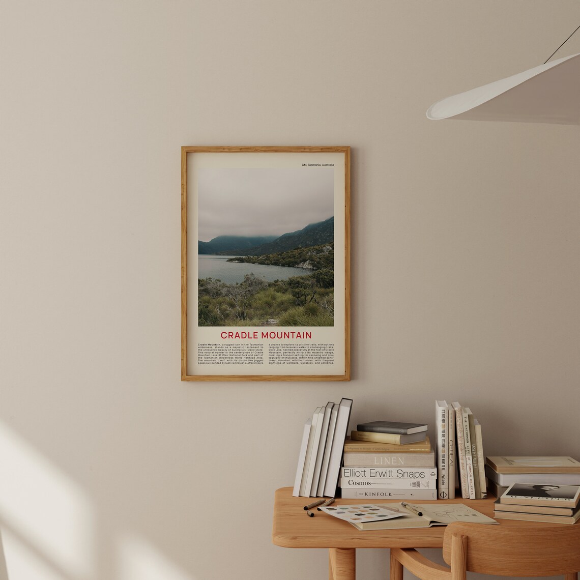 Cradle Mountain Tasmania Misty Lake Film Photo Travel Poster - Image 2