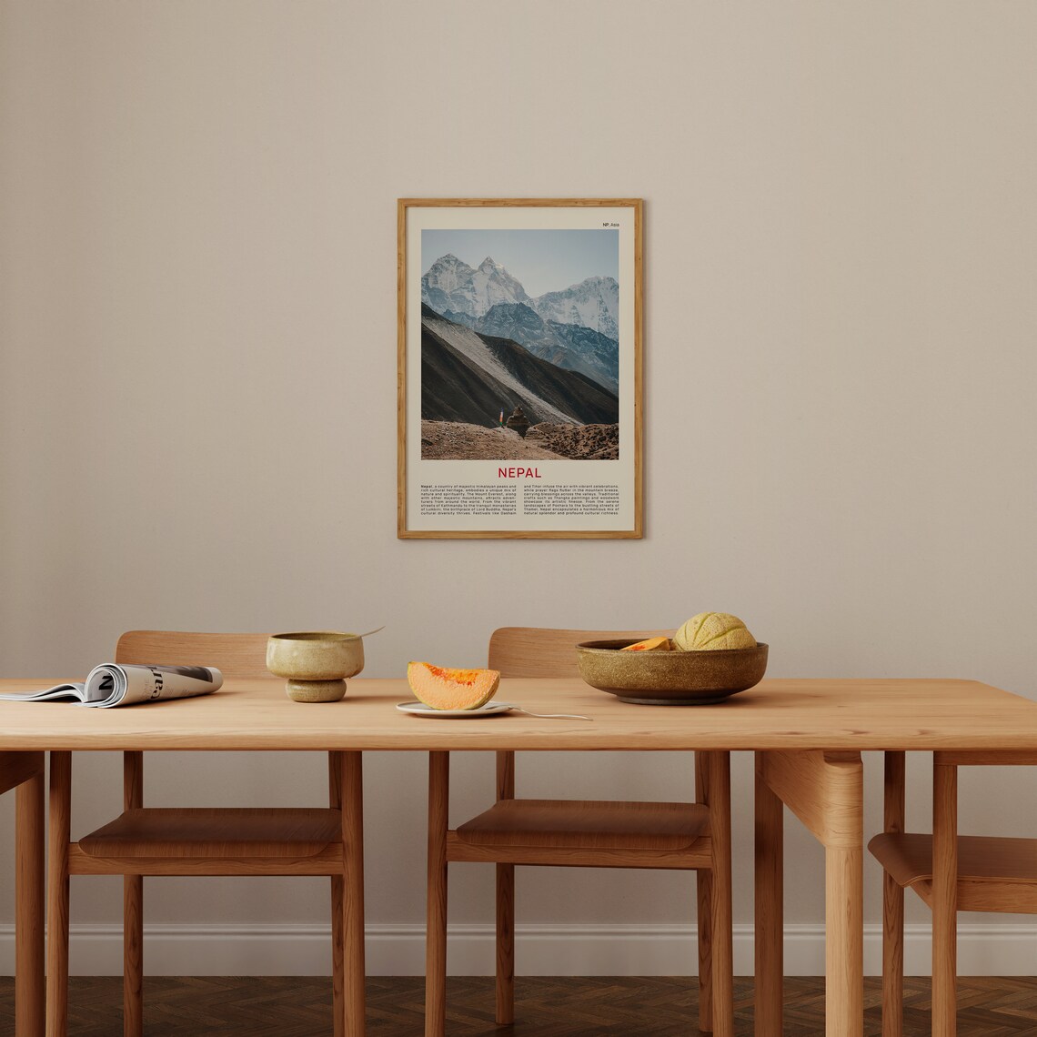Nepal Himalayas Snowy Mount Everest Photography Travel Poster - Image 4