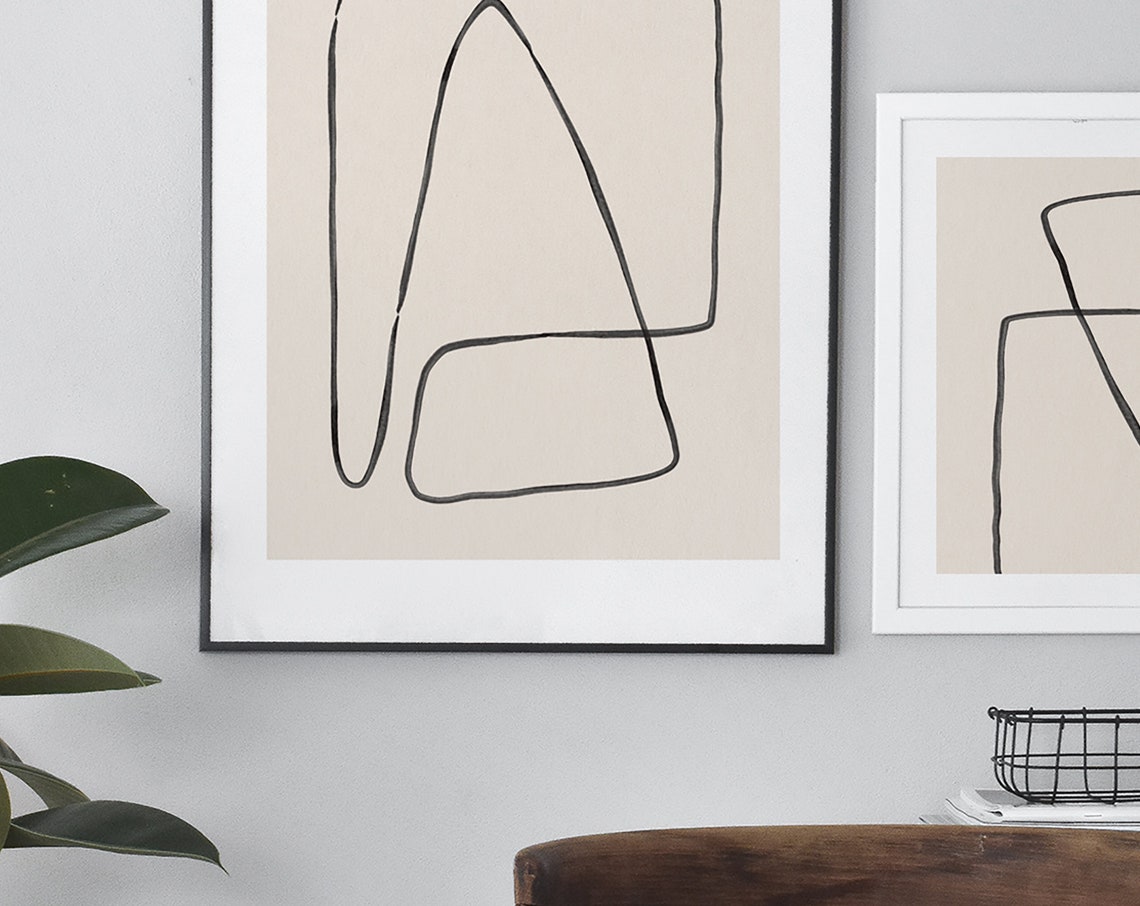Abstract Mountain Line Drawing The Files And Print From Home - Image 3