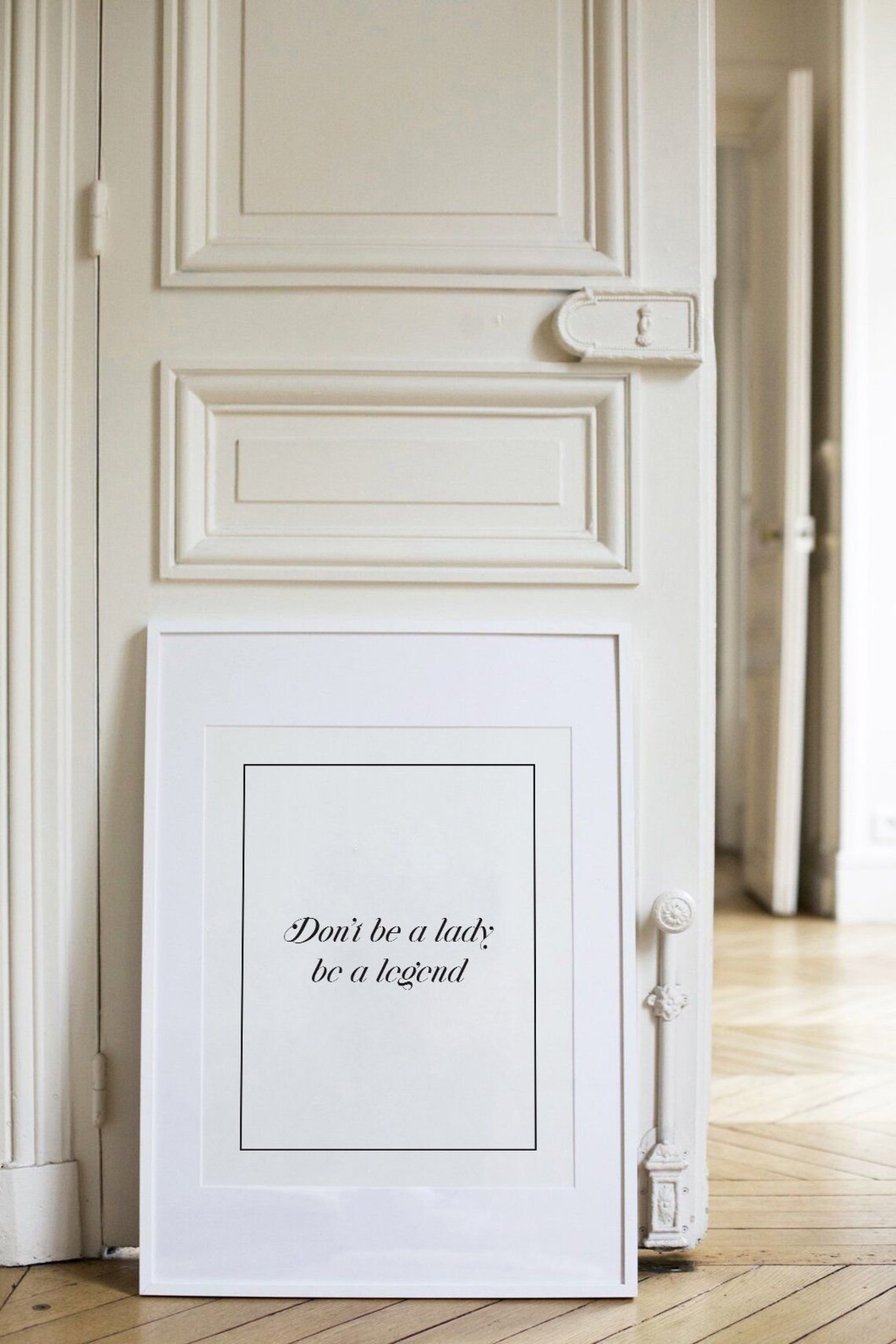 Empowering Don't Be a Lady Be a Legend Motivational Script Poster - Image 3