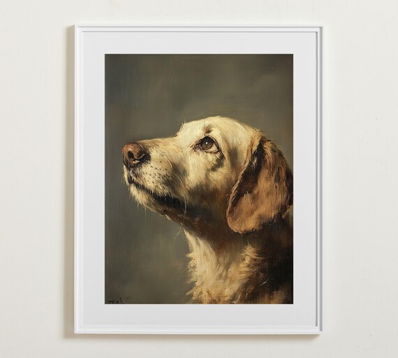 Vintage Dog Wall Art Retro Puppy Print Preppy Room Decor Vintage Pet Poster Cute Trendy Puppy Prints Animal