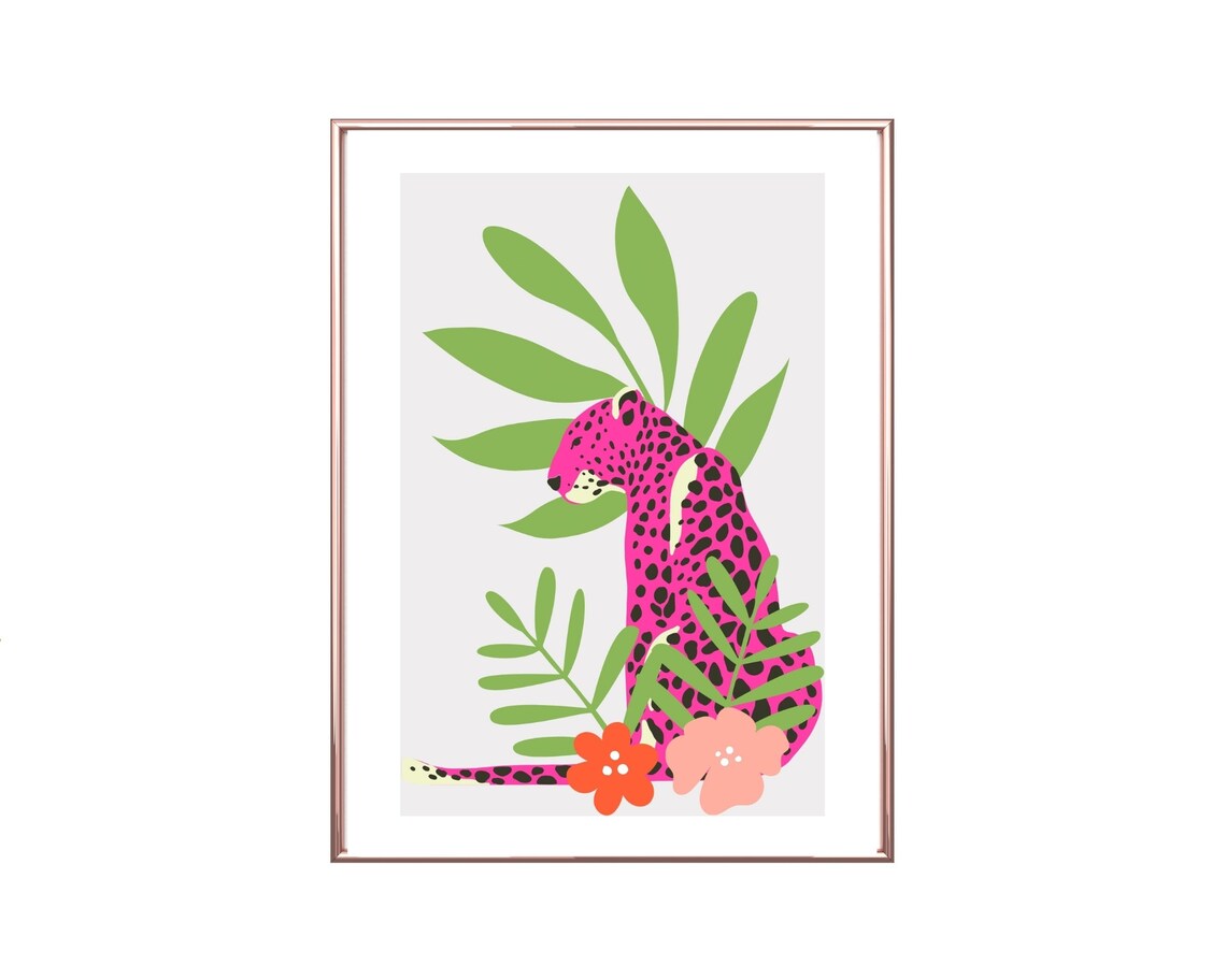 Leopard Cheetah Boho Abstract Tropical Print - Image 3