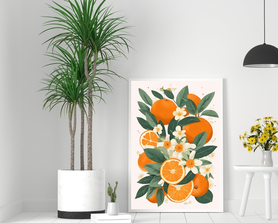 Oranges Vintage Kitchen Art Print, Citrus Market Poster - Image 2