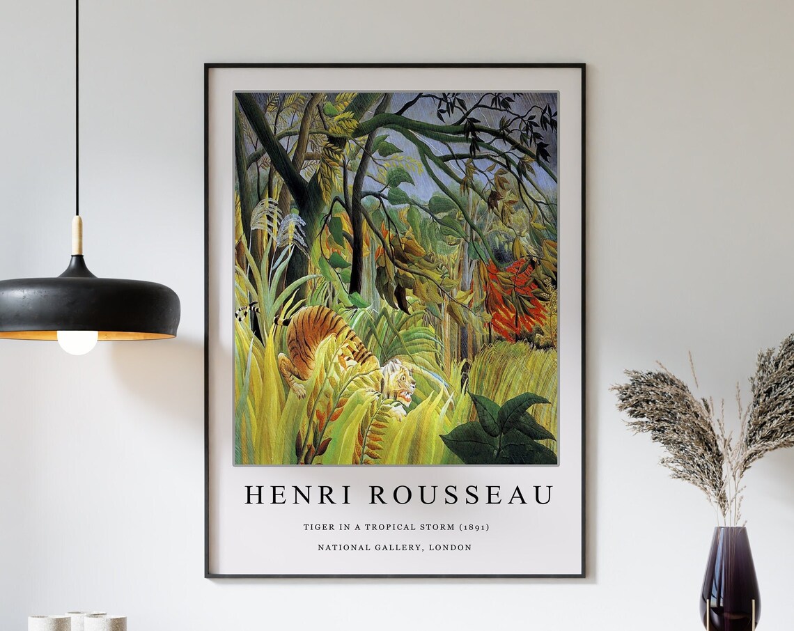 Henri Rousseau Tiger In A Tropical Storm Poster - Image 3