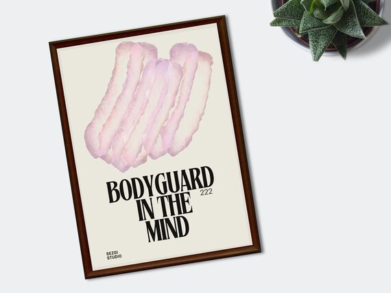 Bodyguard in the Mind 222 Angel Number Minimalist Art Poster
