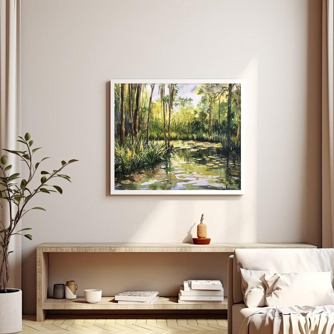 Everglades National Park Watercolor Travel Poster - Image 3