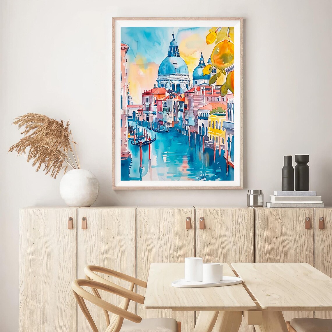 Venice Cityscape Watercolor Art Print, Italy - Image 5