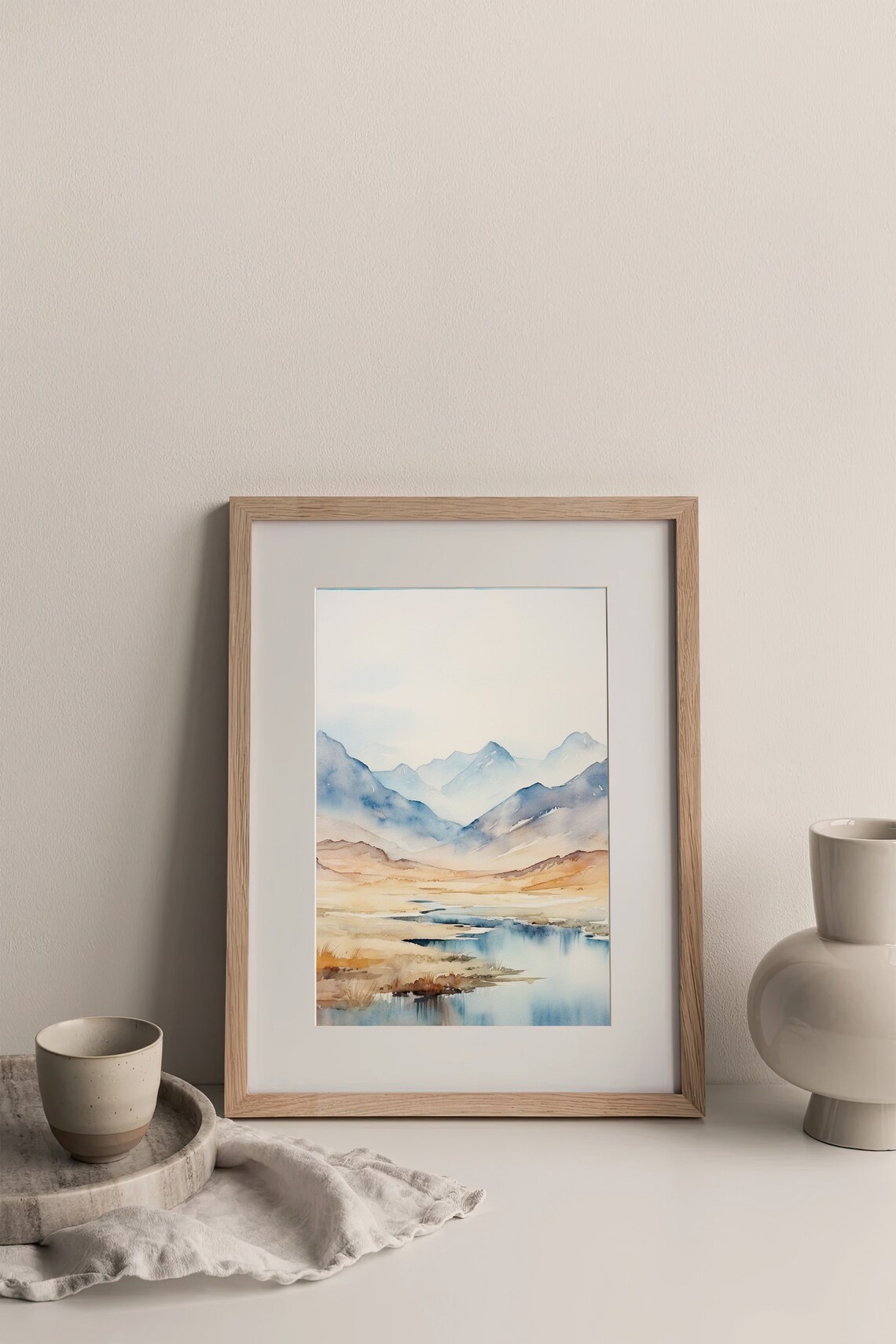 Colorado Mountains Watercolor Painting Art Print - Image 2