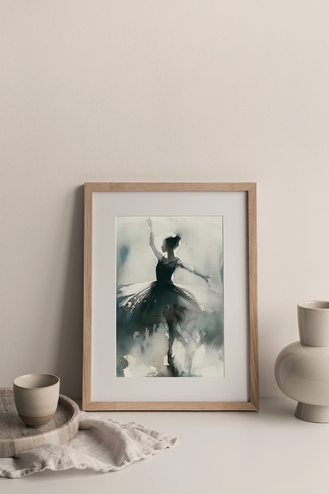 Ballerina Watercolor Art Print, Dance Study - Image 4
