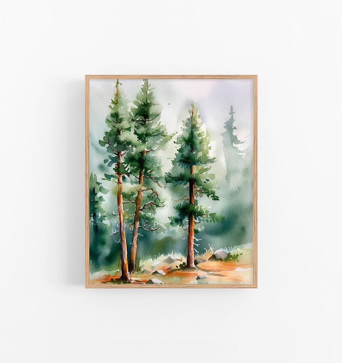 Angeles National Forest Watercolor Art Print, California