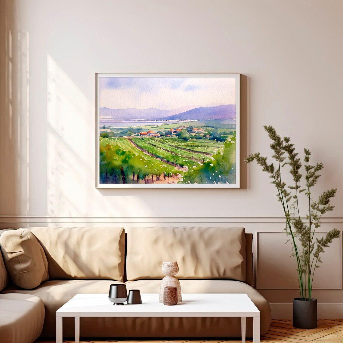 Winery Estates Watercolor Painting, Napa Valley - Image 4