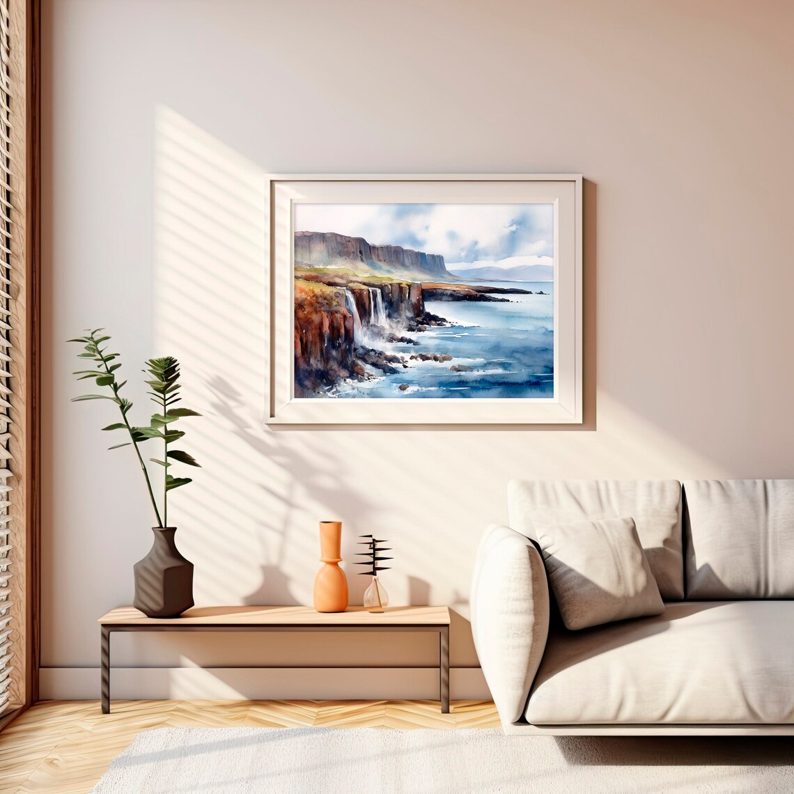 Isle Of Skye Watercolor Art Print, Scotland Seascape - Image 5