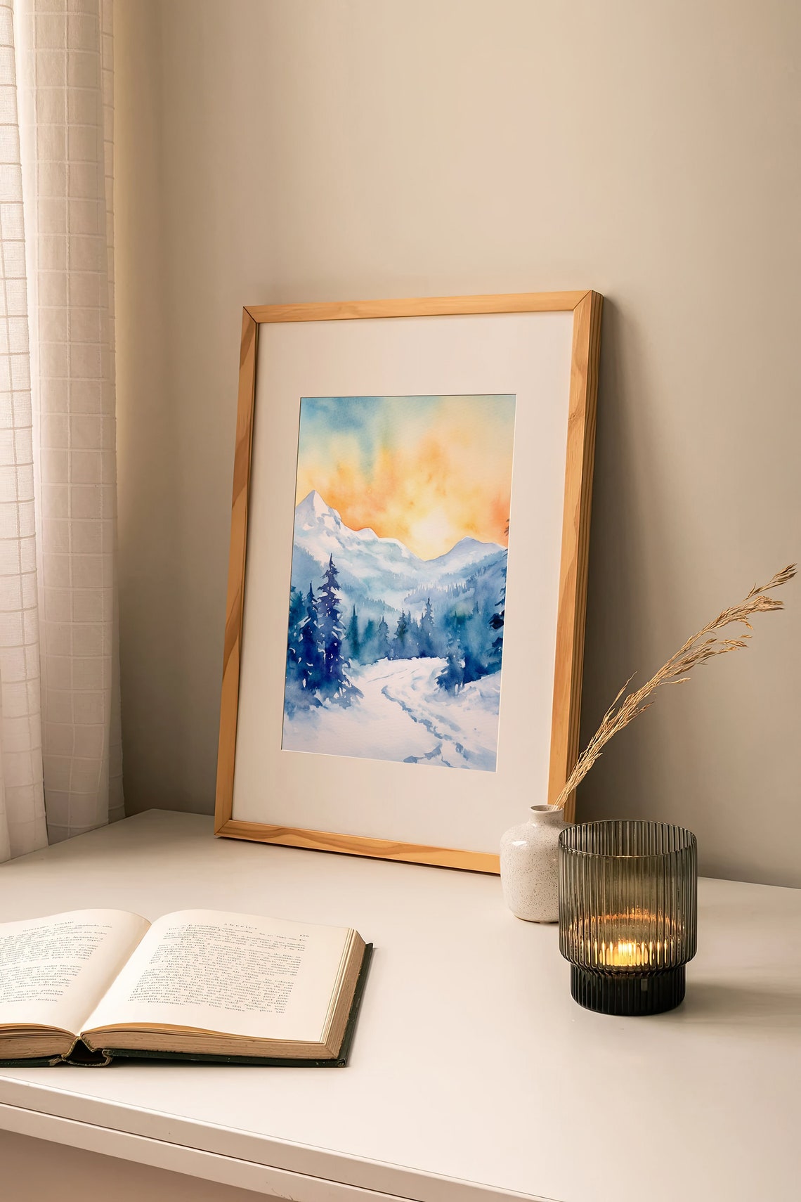 Steamboat Springs Ski Watercolor Art Print Pine Mountains Watercolor Painting Colorado Landscape Art Travel Poster By Feelingprints - Image 2
