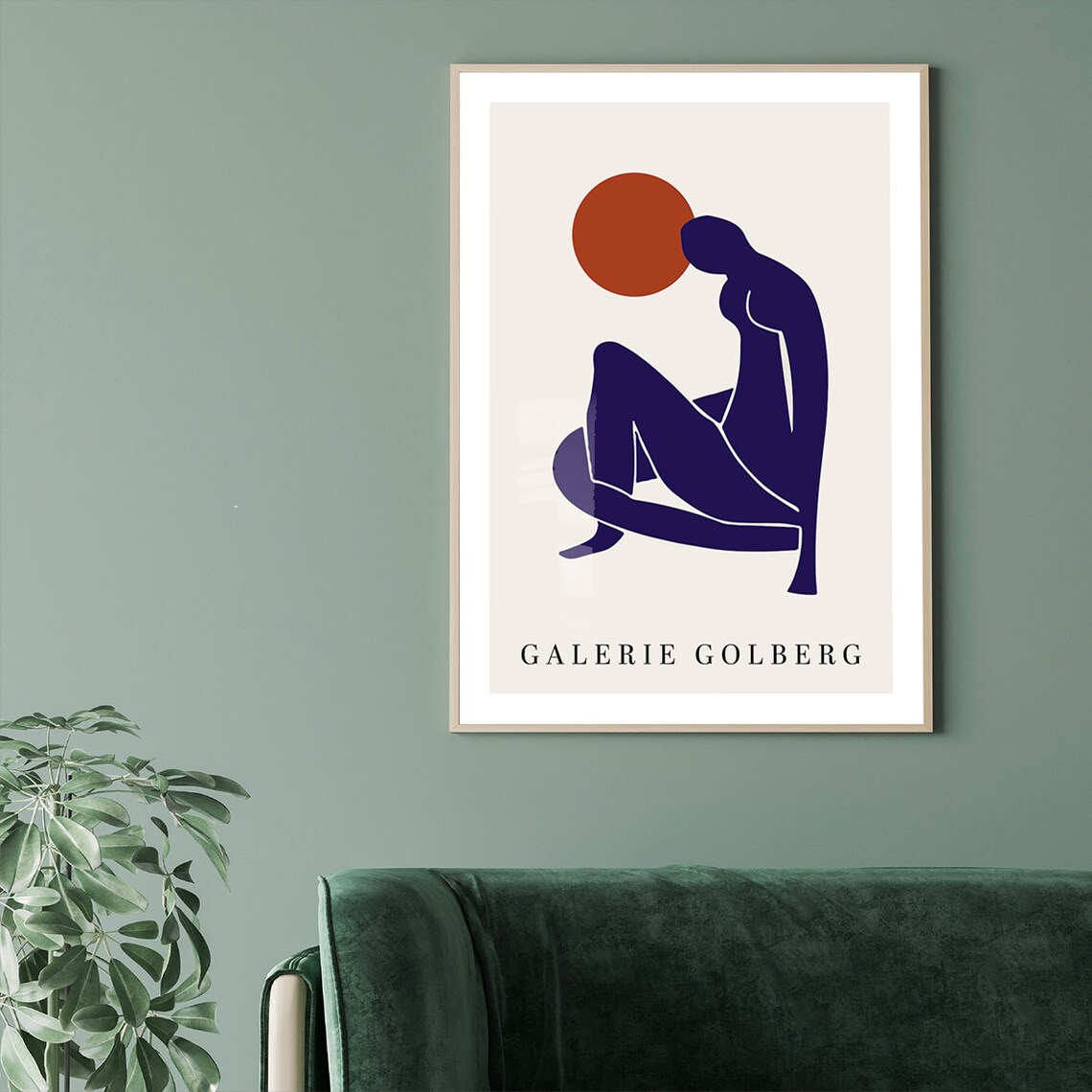Matisse Blue Nude Abstract Poster, Minimalist Art - Image 3