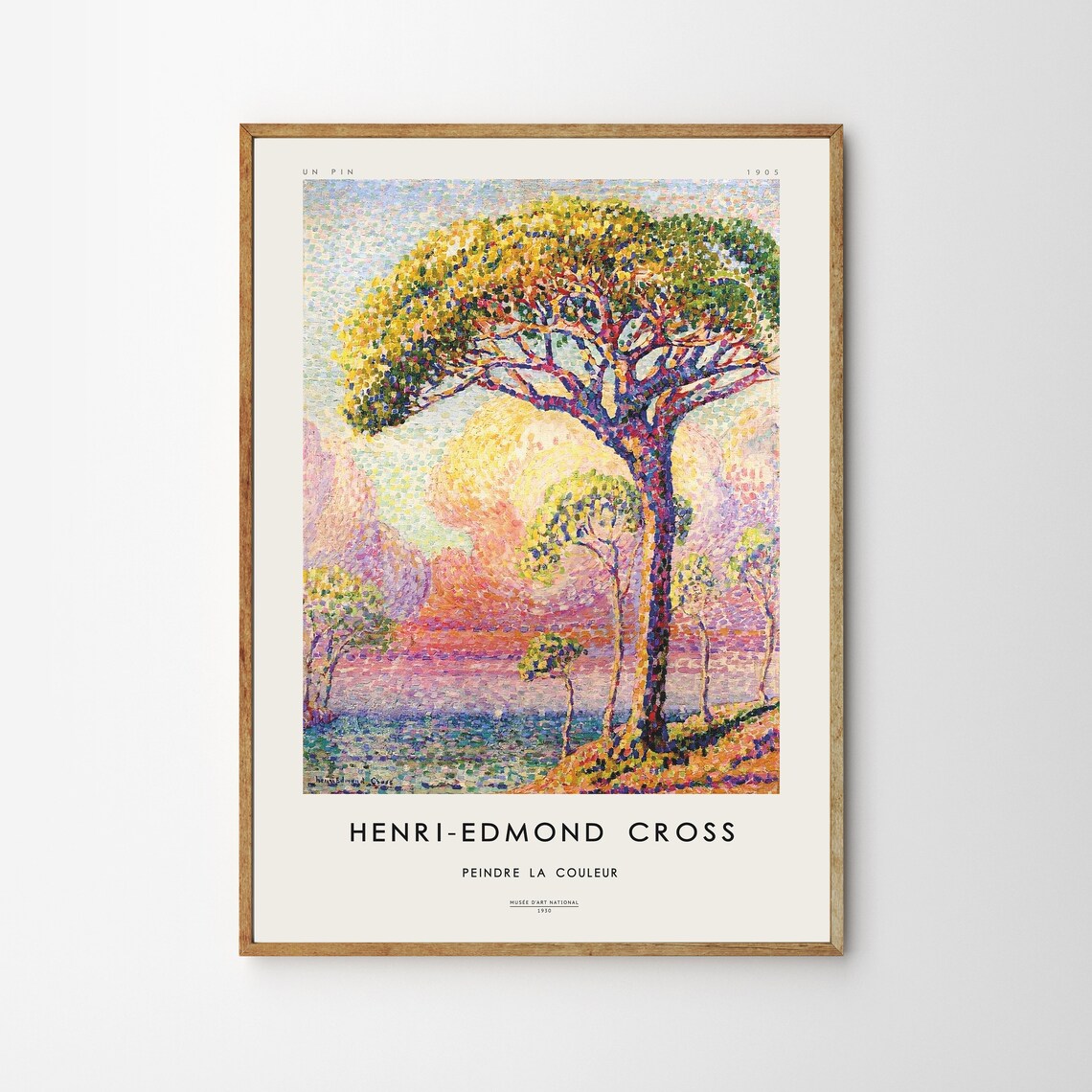 Henri Edmond Cross Pointillism Christmas Poster Print - Image 4