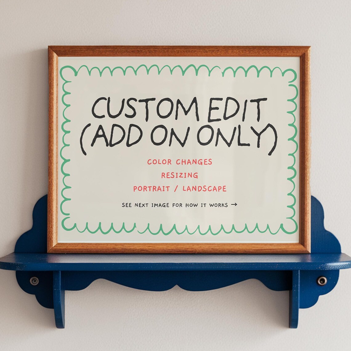 Custom Design Add-On, Wall Art Print