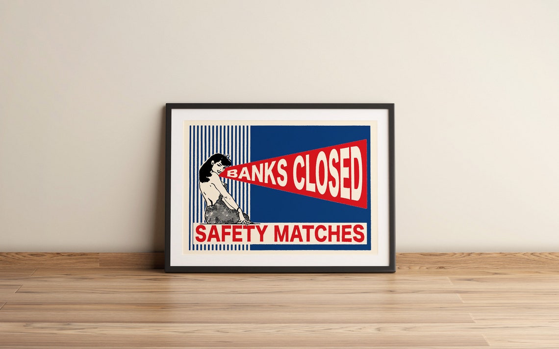 Pin Up Girl Art Safety Matches Poster 1950s Pin Up Poster Pin Up Girl Vintage Pin Up 1950s Sexy Pin Up Girl