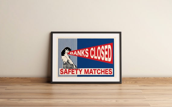 Pin Up Girl Art Safety Matches Poster 1950s Pin Up Poster Pin Up Girl Vintage Pin Up 1950s Sexy Pin Up Girl