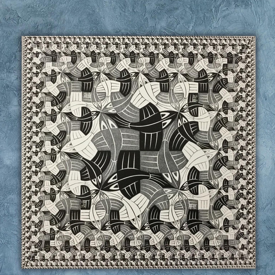 Maurits Cornelis Escher Square Limit Fish Tessellation Poster