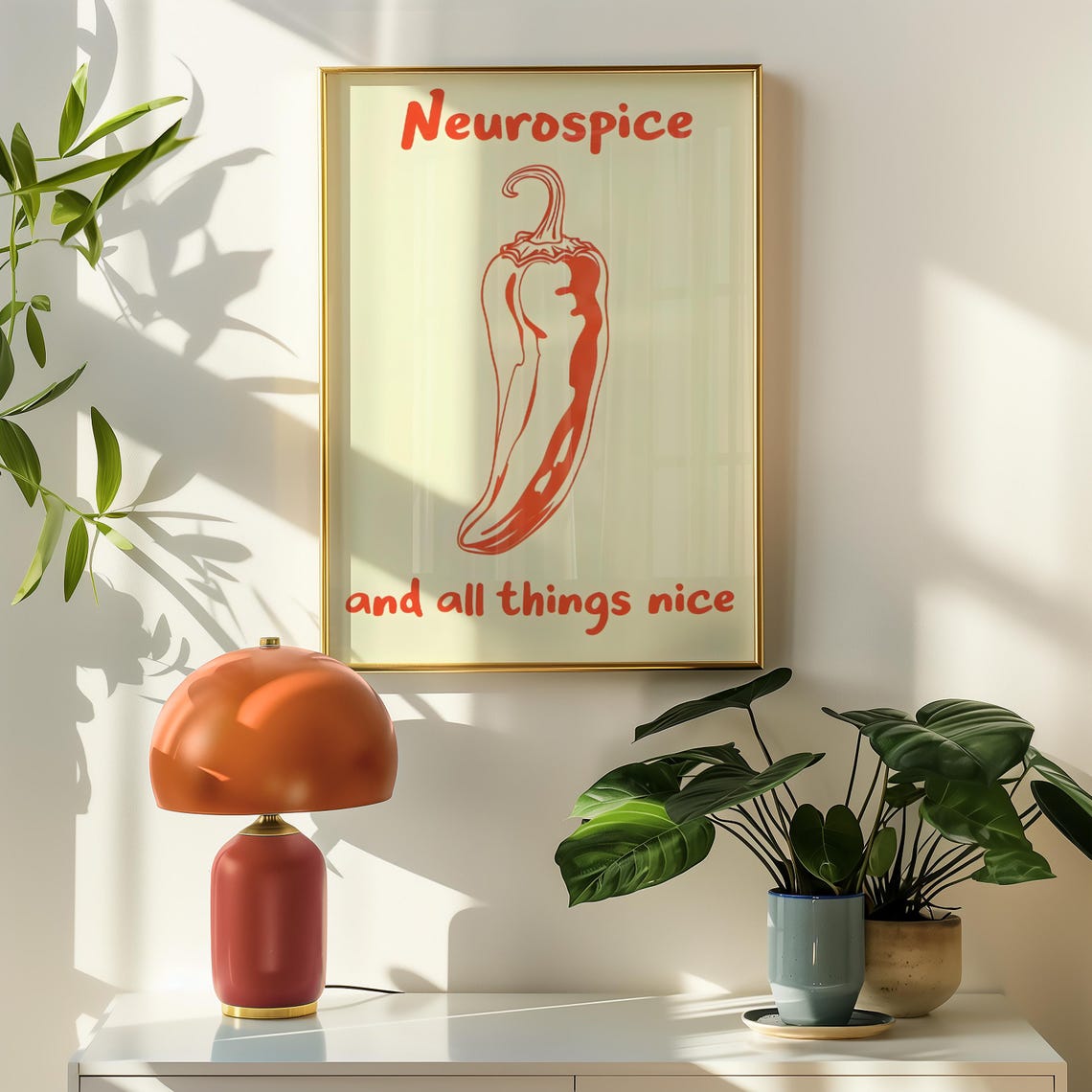 Neurospice And All Things Nice Red Chili Pepper Quote Poster
