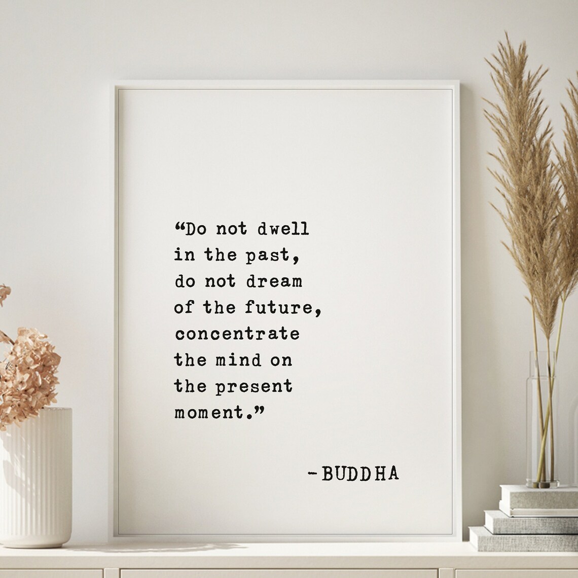 Buddha Quote Art Print, Mindfulness Wall Decor