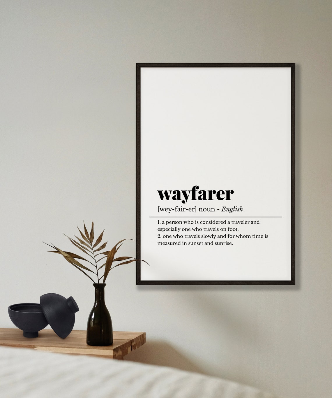 Wayfarer Definition Dictionary Art Wanderlust Travel Quote Wall Poster - Image 4