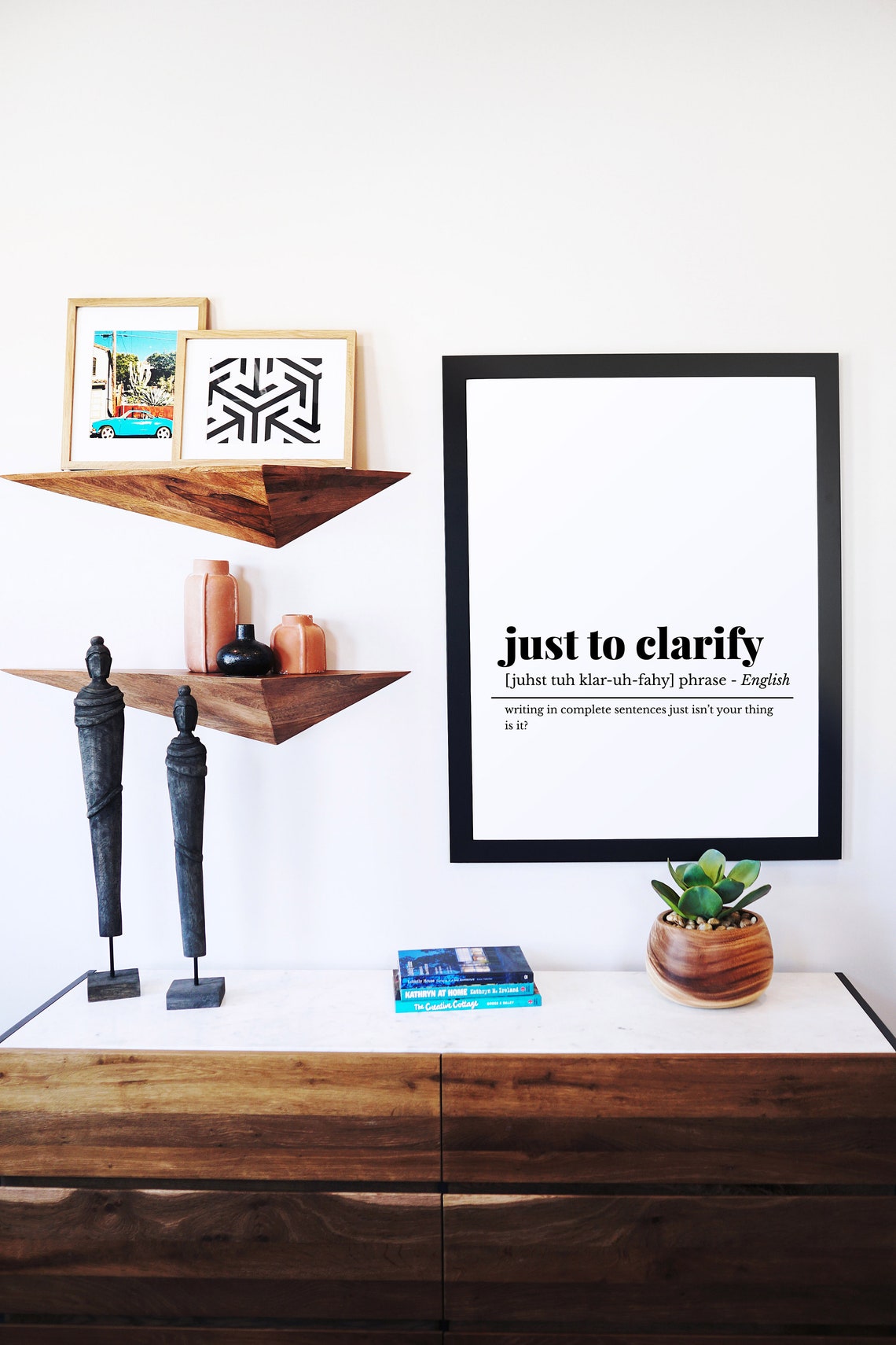 Just to Clarify Funny Office Definition Phrase Sarcastic Poster - Image 2