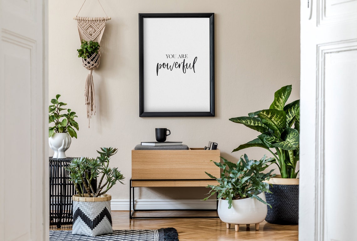 You Are Powerful Bold Script Empowerment Affirmation Wall Poster - Image 5