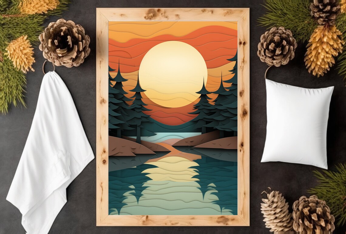 Lake Superior Vintage Minnesota Travel Poster - Image 3