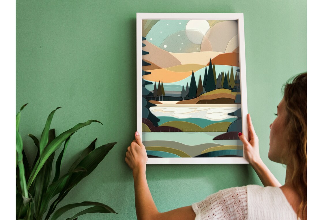 Abstract Nature Print Minnesota Scenery Art Print - Image 2
