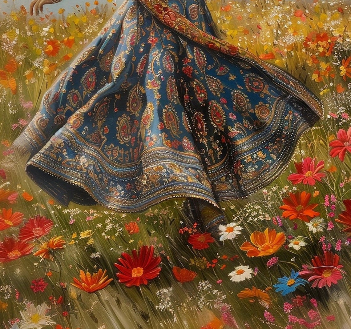 Zinda Dil Indian Mughal Art Indian Painting Indian Wall Art Indian Vintage Wall Art Pakistani Traditional Art - Image 2