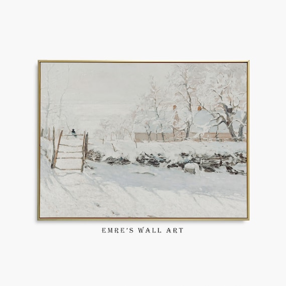 Claude Monet The Magpie Snow Impressionist Masterpiece Poster