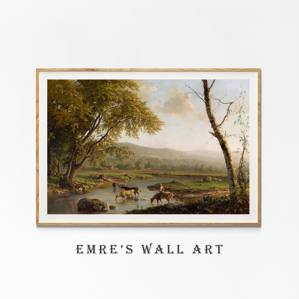 Vintage Countryside Painting, Country Landscape Art Print - Image 4