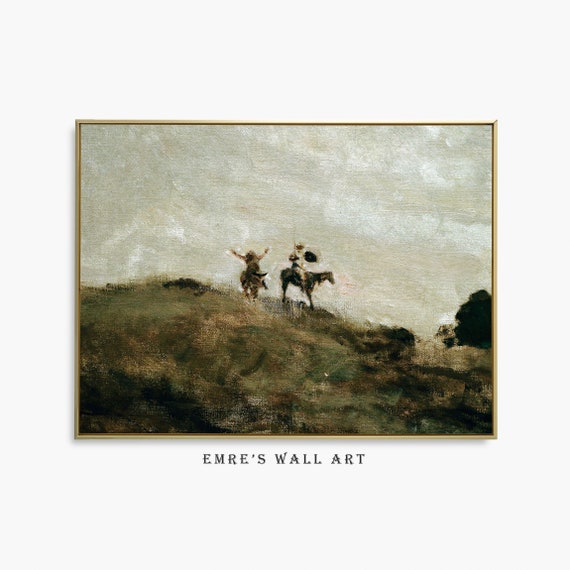 Don Quixote Vintage Figure Art Print, Kids Room Decor