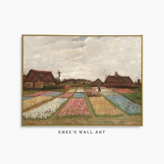 Vincent van Gogh Flower Beds Holland Colorful Bulb Fields Poster