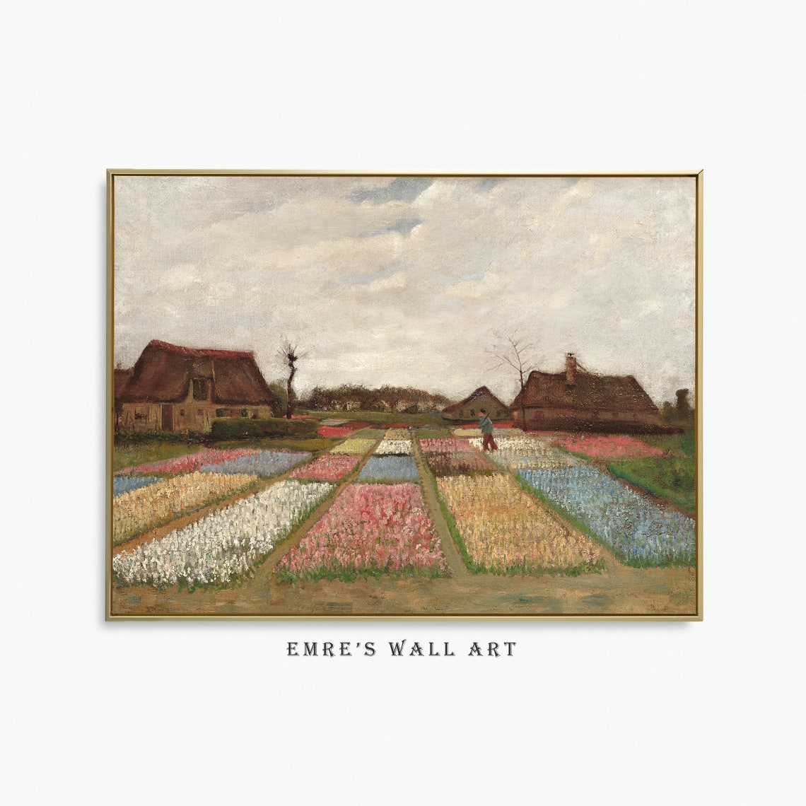 Vincent van Gogh Flower Beds Holland Colorful Bulb Fields Poster