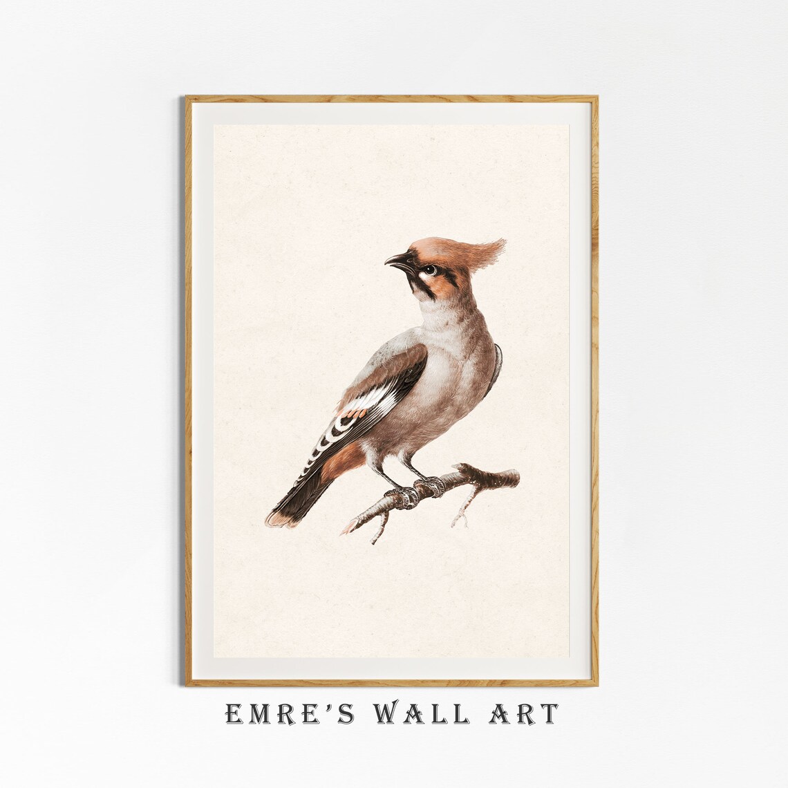 Bird Nursery Art Print, Neutral Rustic Farmhouse Decor - Image 4
