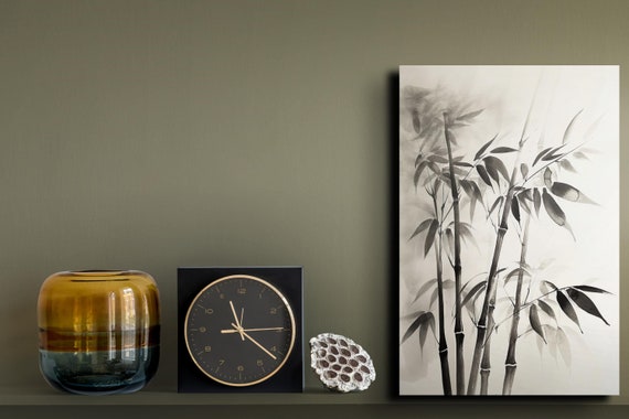 Bamboo Forests Water Color Wall Art Bamboo In The Forest Wall Decor Print Natural Forest Decor Ready To Hang