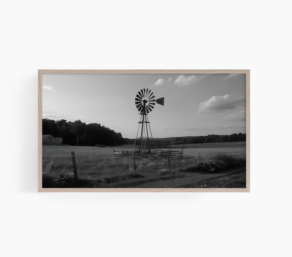 Farmhouse Frame Tv Art Silo Frame Tv Art Black And White Farm Frame Tv Art Frame Tv Art Country Frame Tv Art T542