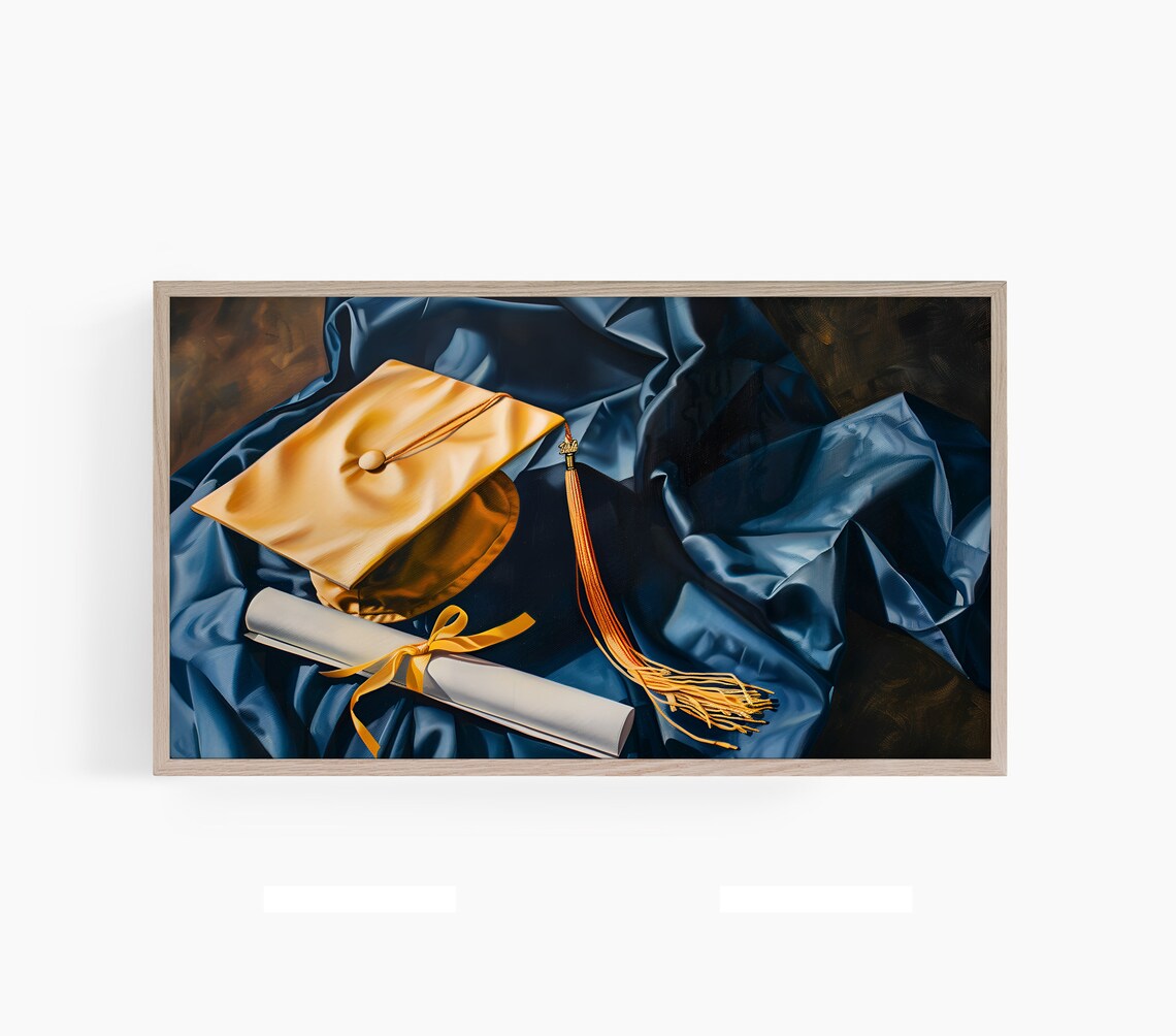 Graduation Frame TV Art, College Grad Poster Print